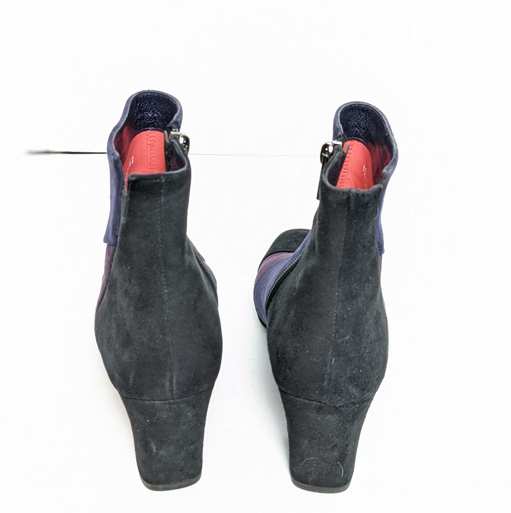 Paolo Linea suede 3 tone ankle boots - Picture 6 of 16